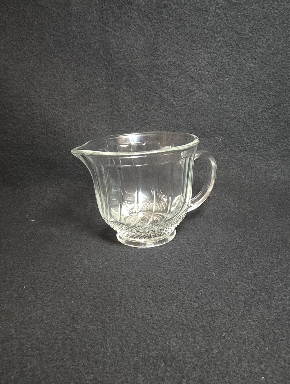 Kig Clear Glass Creamer Pitcher -